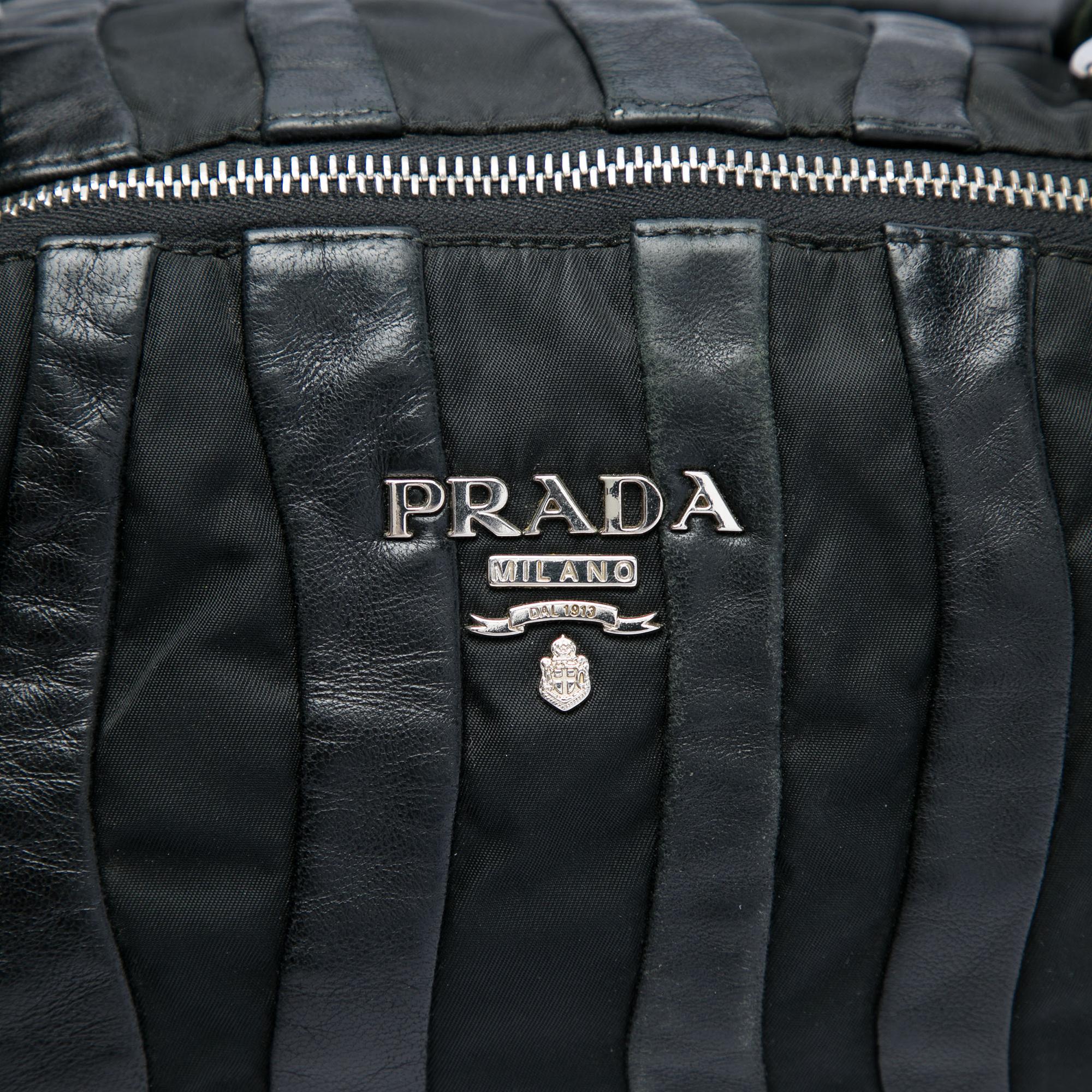 Prada Tessuto Nappa Waves Handbag