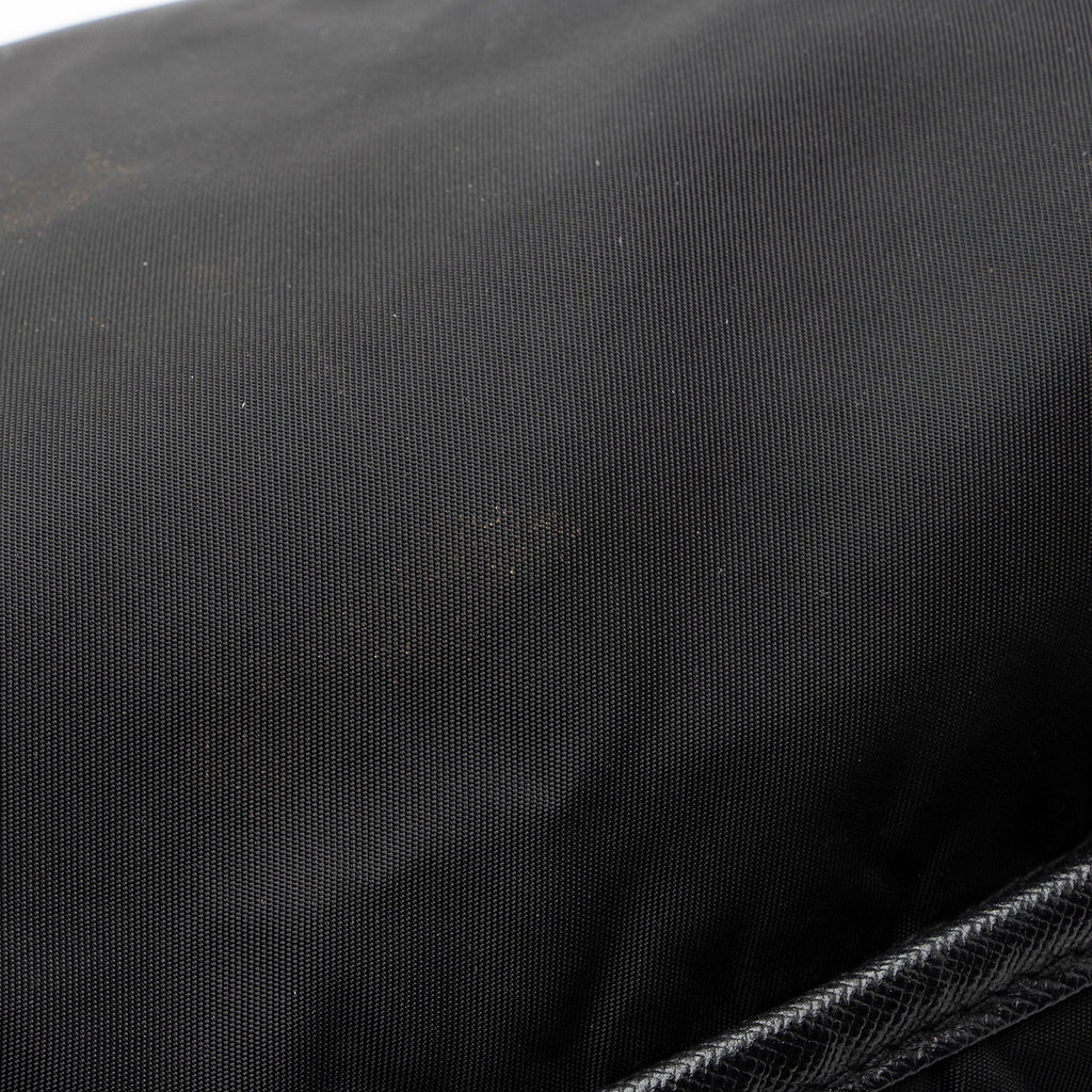 Prada Tessuto Saffiano Leather Double Buckle Messenger