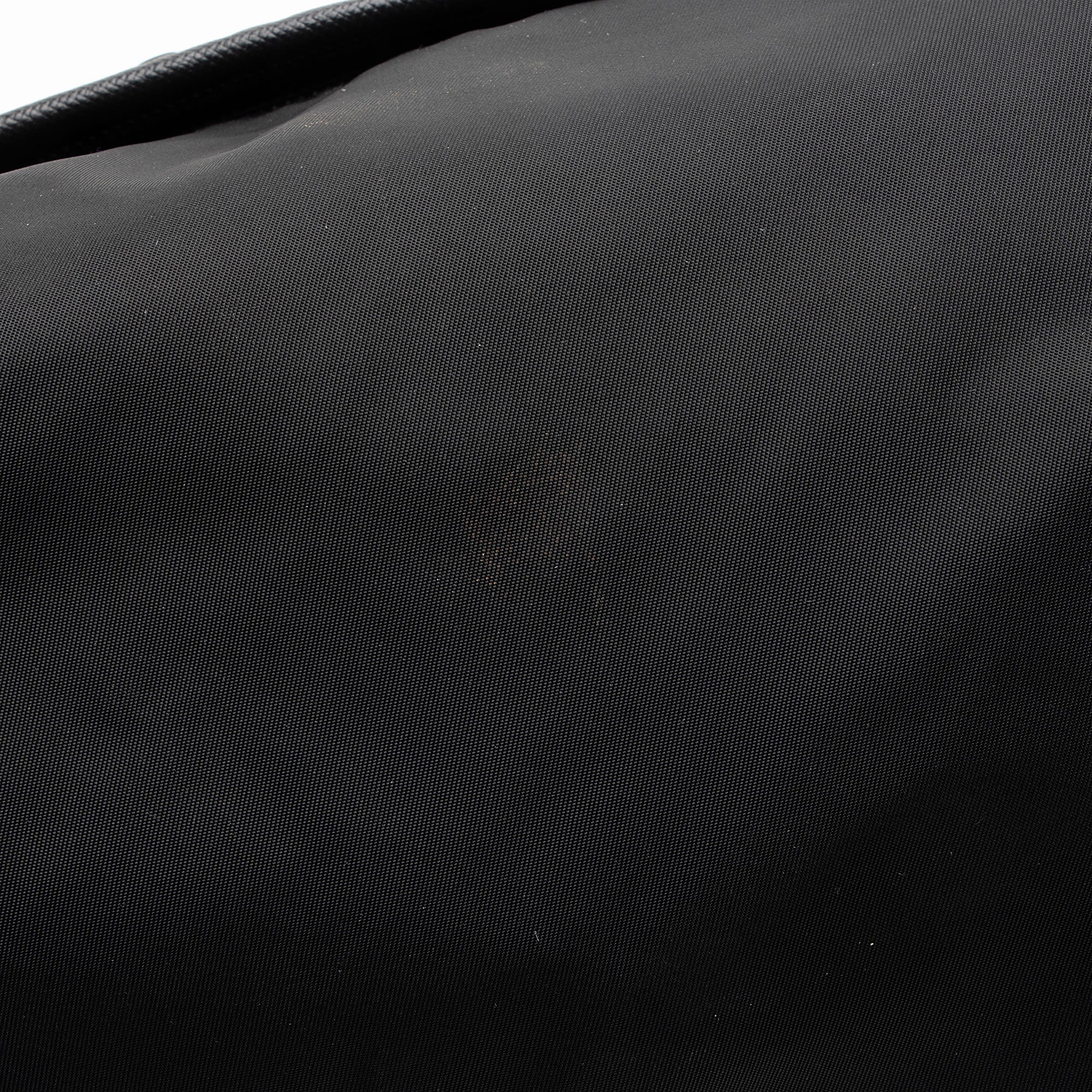 Prada Tessuto Saffiano Leather Double Buckle Messenger