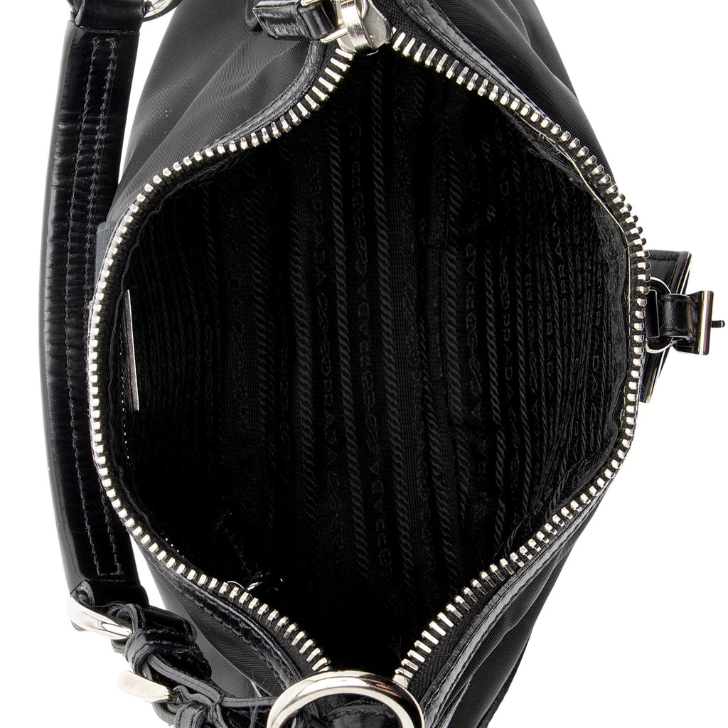 Prada Tessuto Stripe Hobo