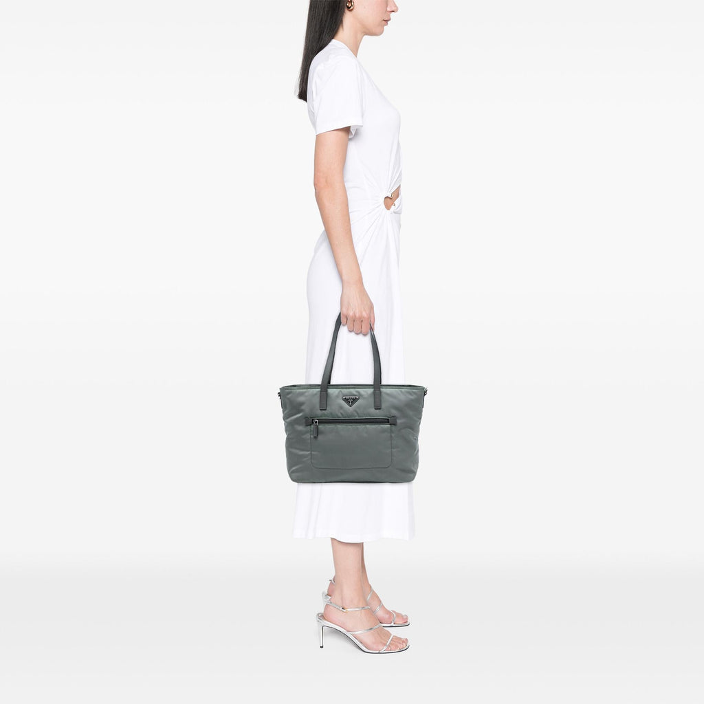 Prada Tessuto Zip Top Convertible Tote