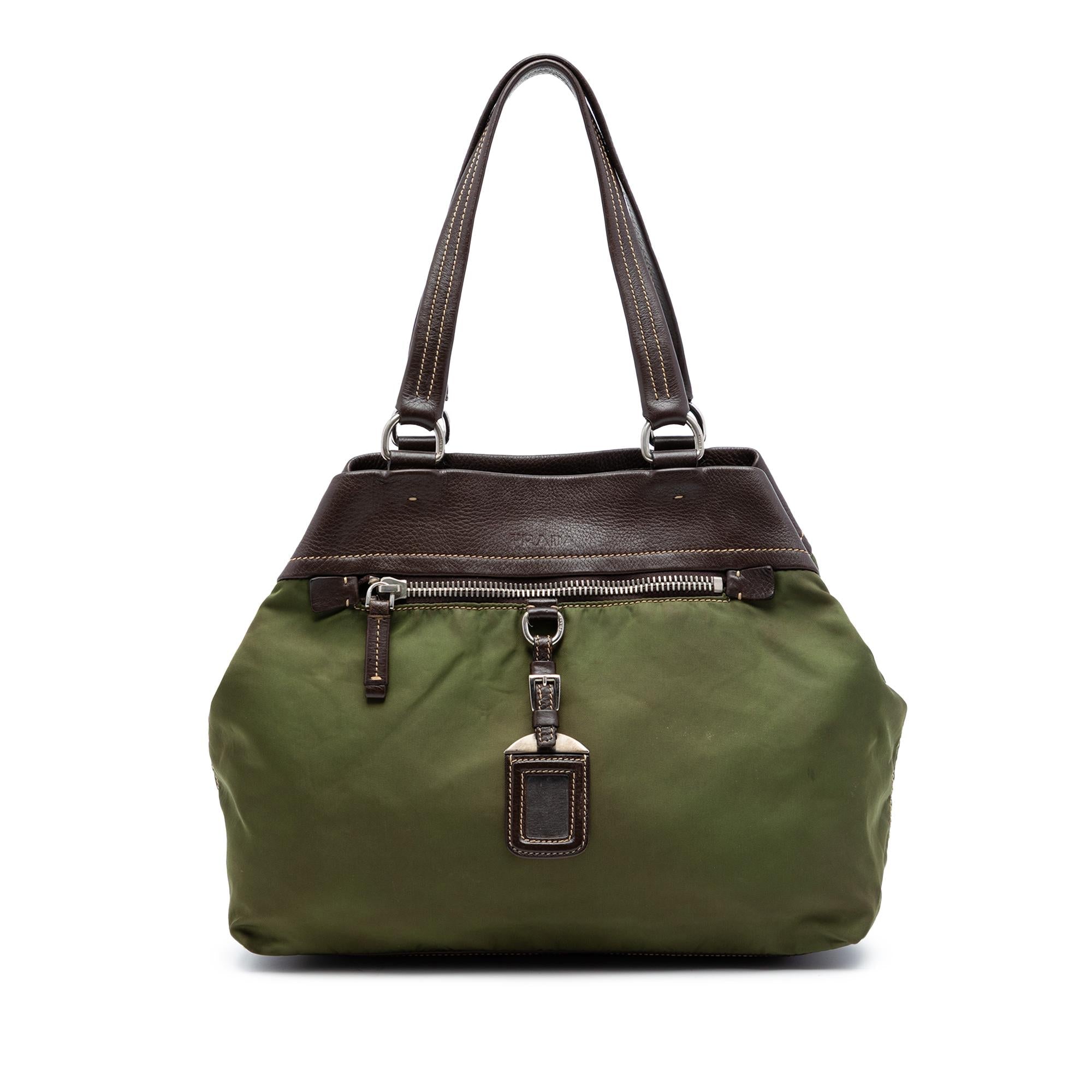 Prada Tessuto and Leather Tote