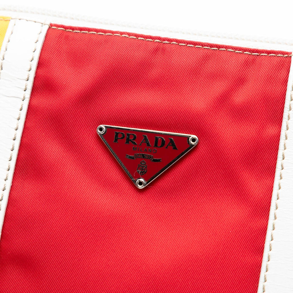 Prada Tricolor Tessuto Zip Pouch