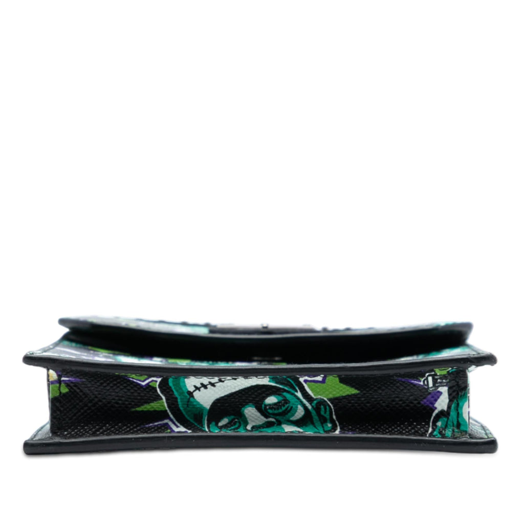 Prada Universal Studios Saffiano Frankenstein Phone Holder