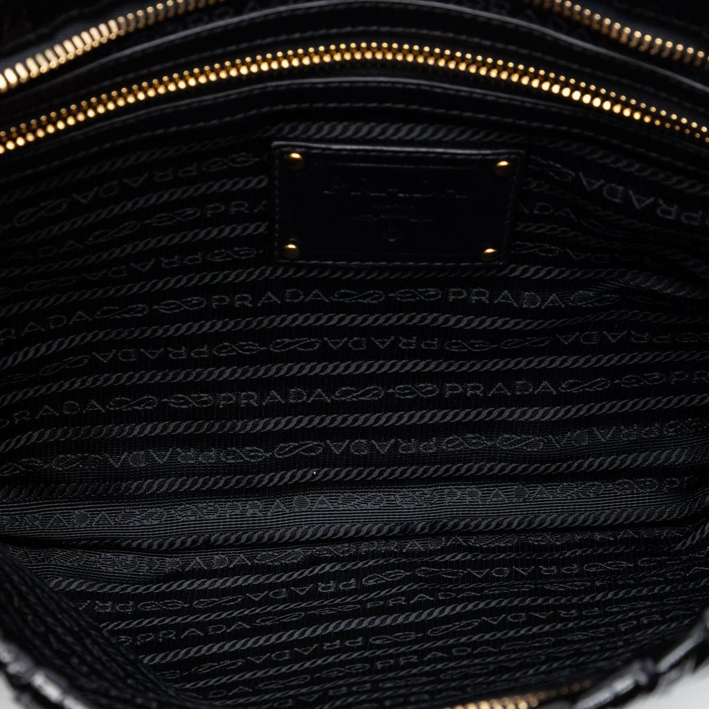 Prada Vernice Gaufre Clutch