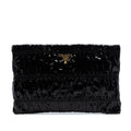 Prada Vernice Gaufre Clutch