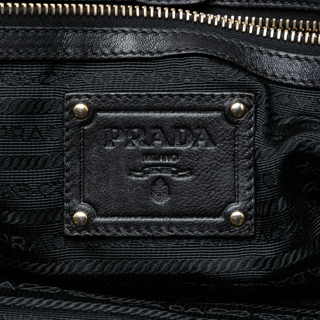Prada Vernice Gaufre Resin Chain Shopping Tote