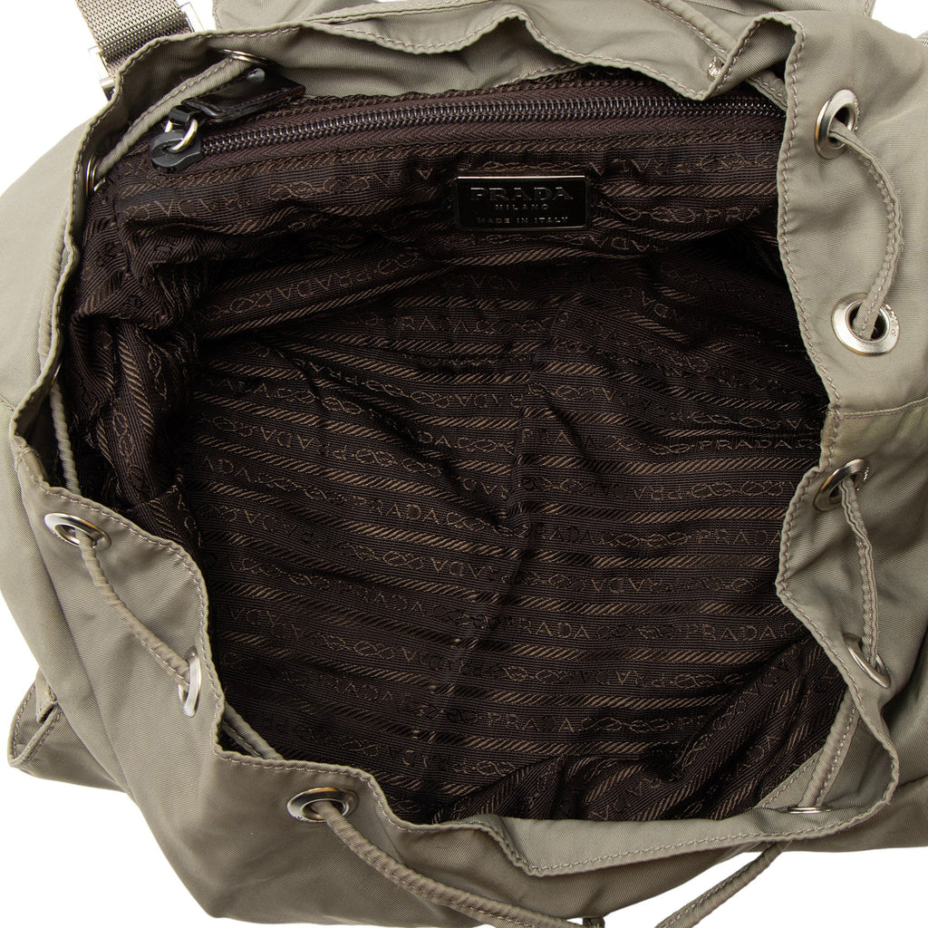 Prada Vintage Tessuto Double Pocket Small Backpack