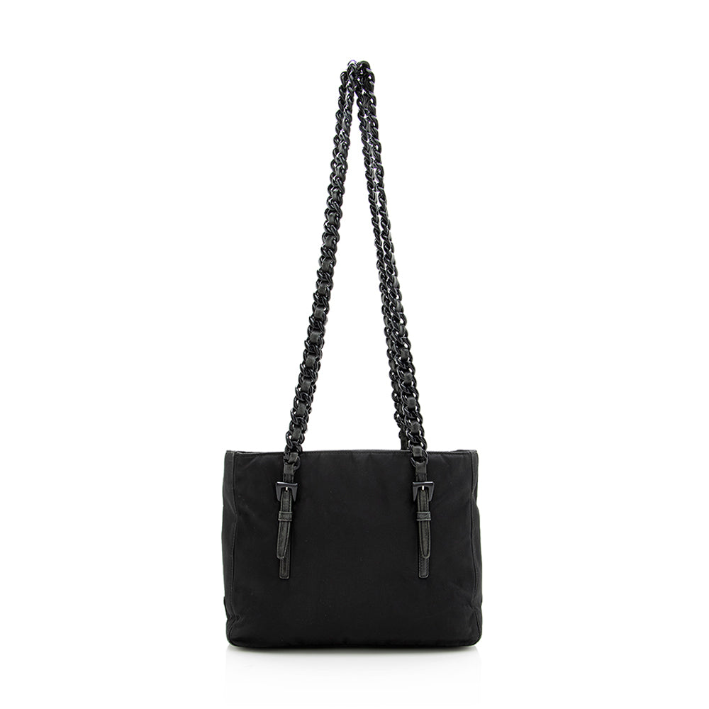 Prada Vintage Tessuto Plastic Chain Small Tote - FINAL SALE (SHF-19098)