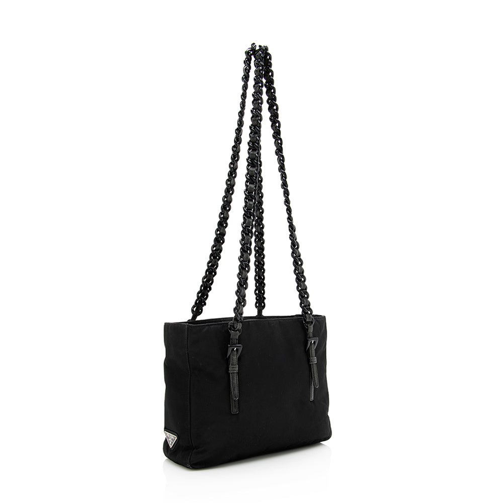 Prada Vintage Tessuto Plastic Chain Small Tote - FINAL SALE (SHF-19098)