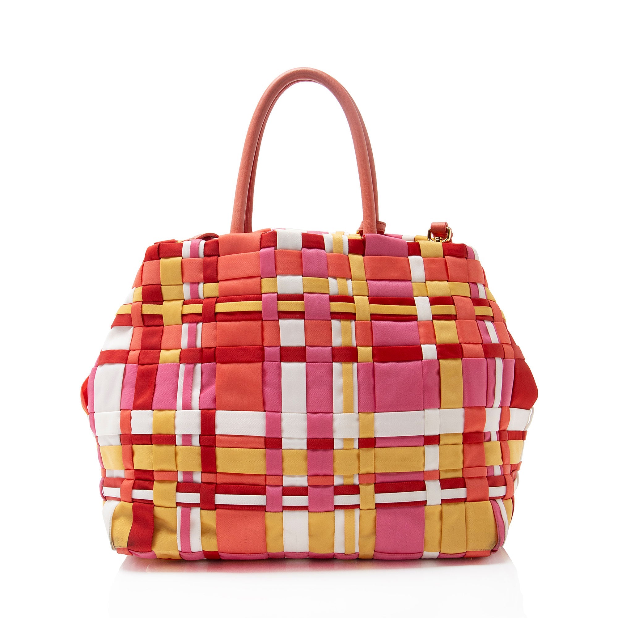 Prada Vintage Tessuto Woven Tote