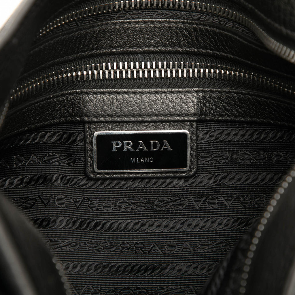 Prada Vitello City Zip Top Crossbody