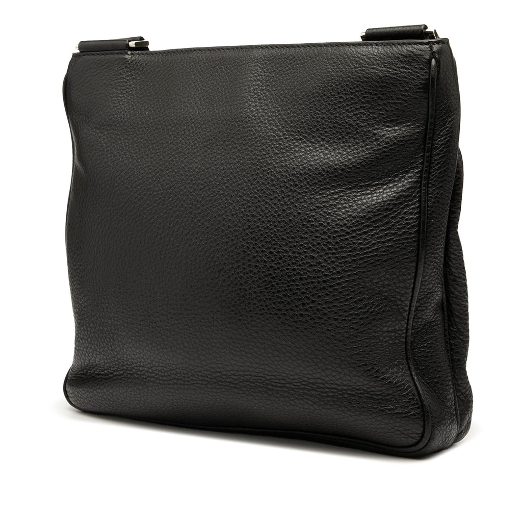 Prada Vitello City Zip Top Crossbody