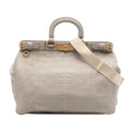 Prada Vitello Daino Canapa Logo Frame Satchel