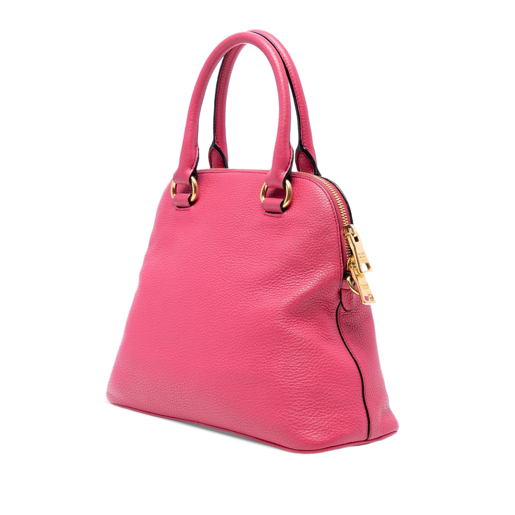 Prada Vitello Daino Dome Satchel