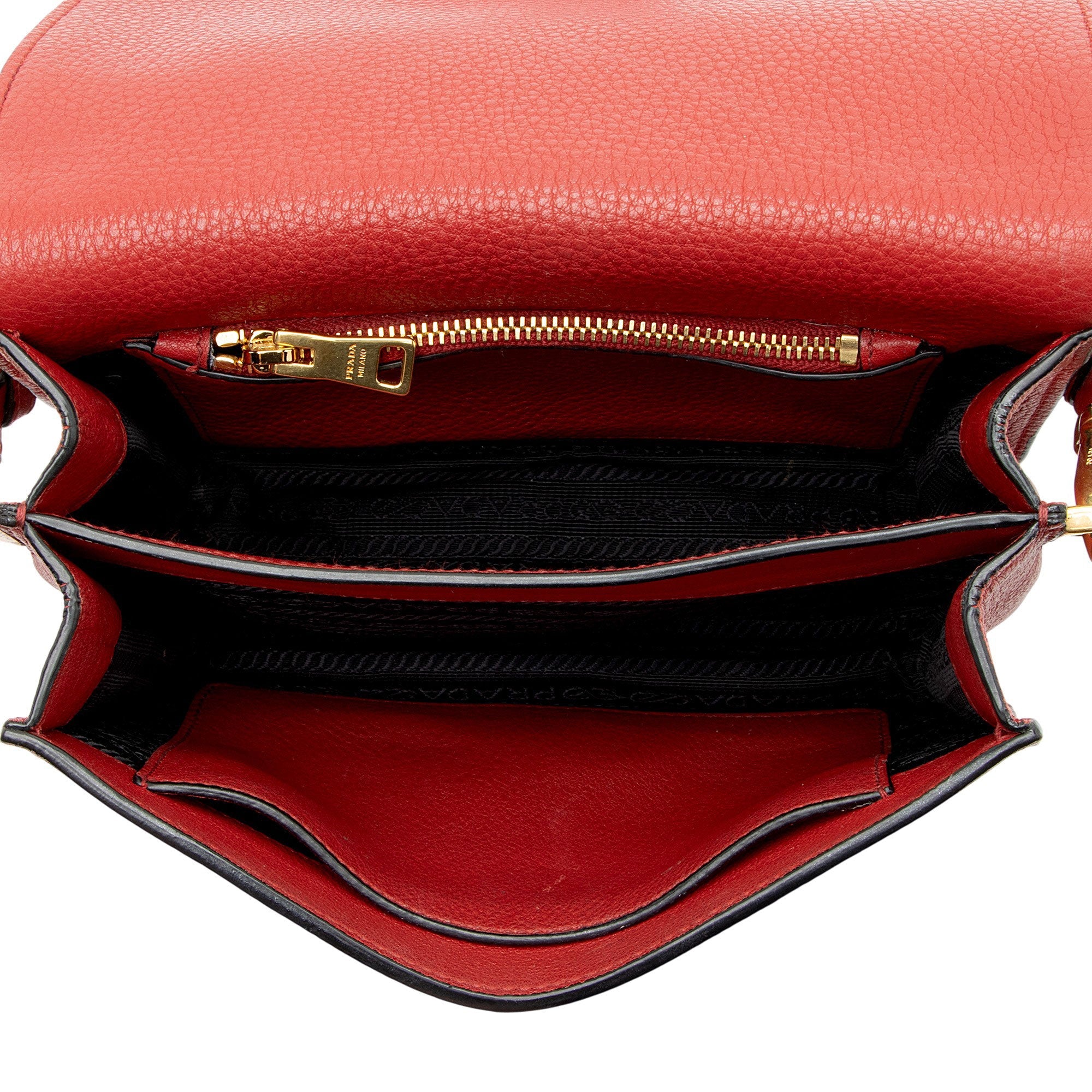 Prada Vitello Daino Flap Crossbody