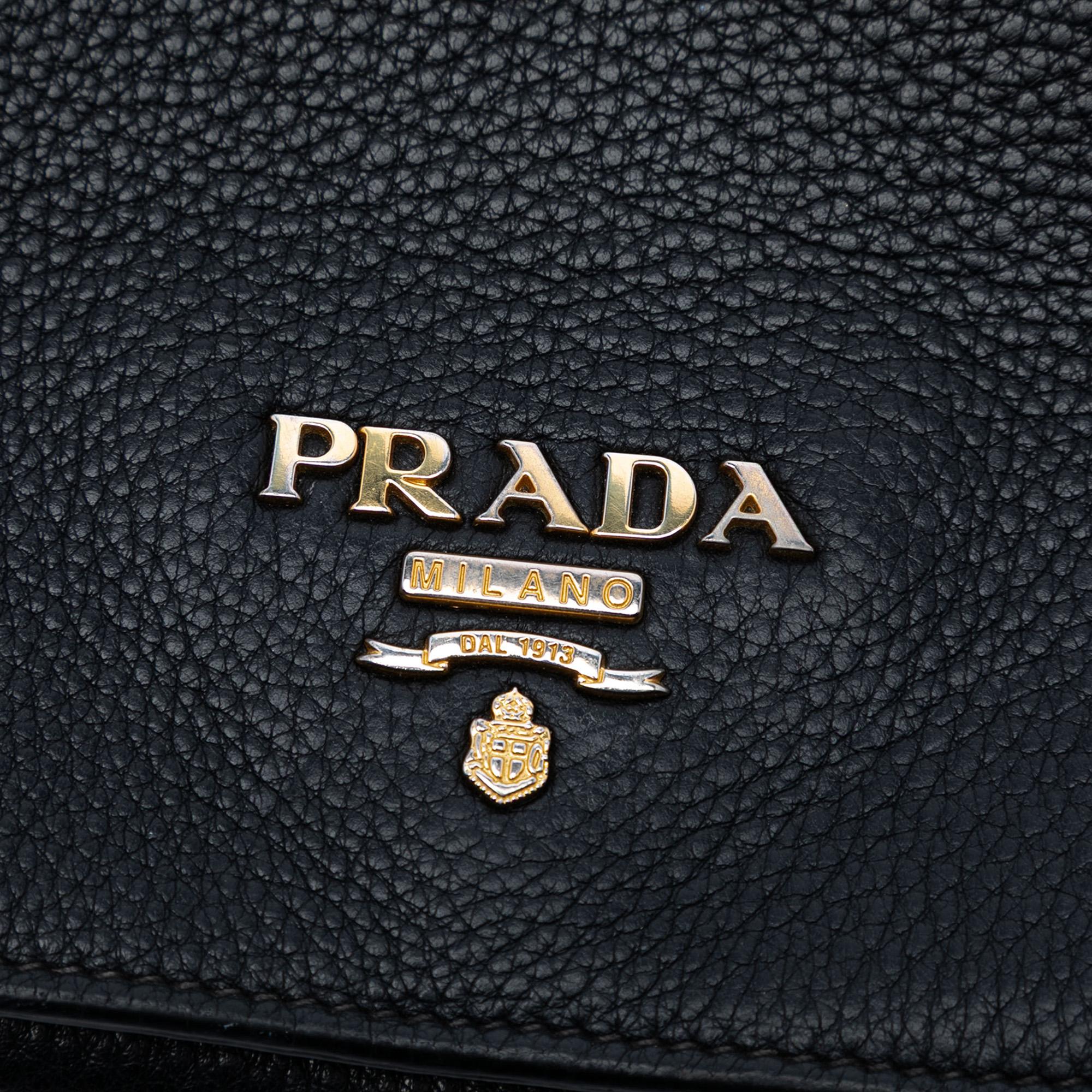 Prada Vitello Daino Flap Crossbody