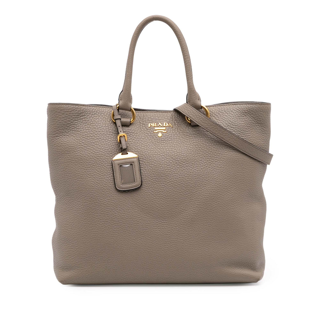 Prada Vitello Daino Open Convertible Tote