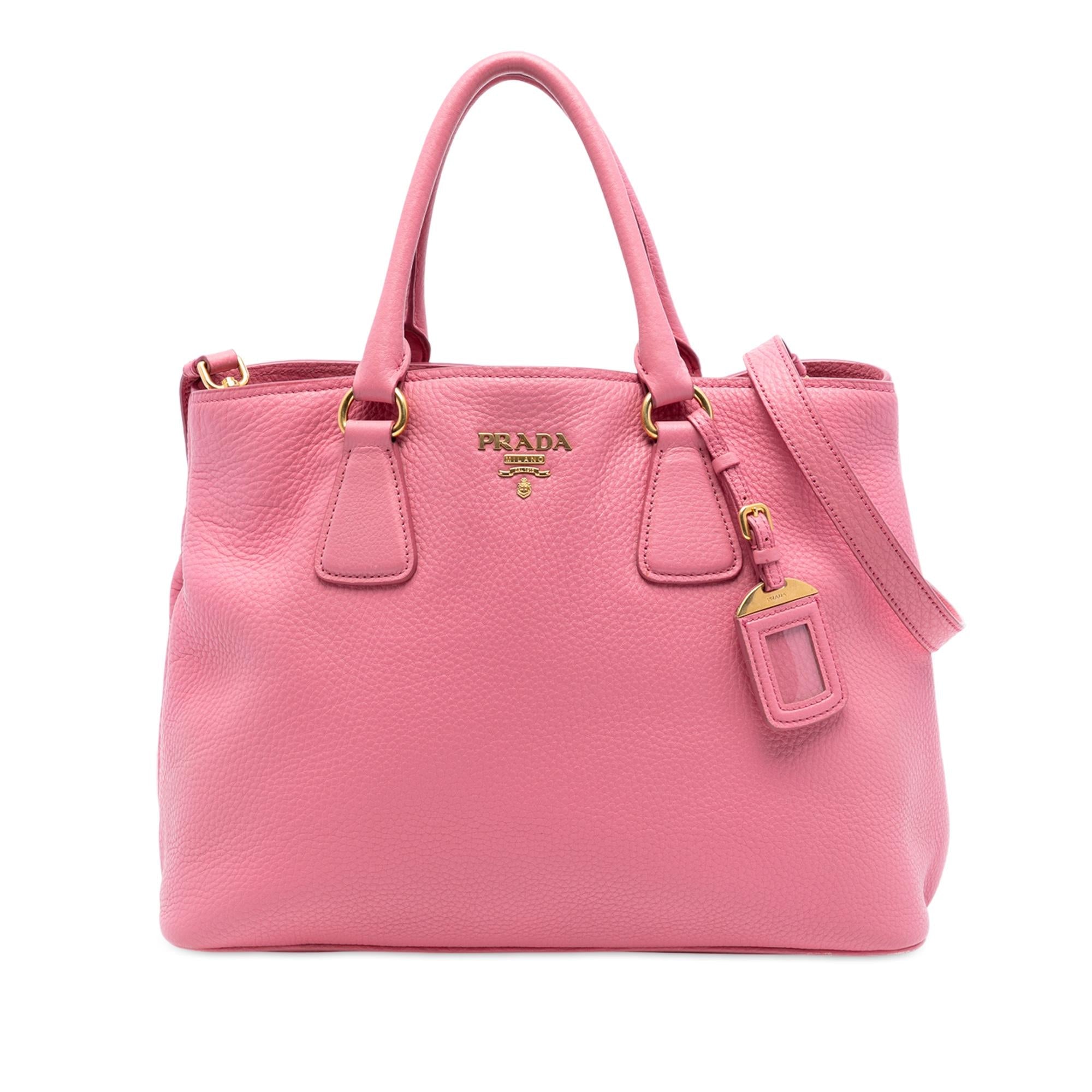 Prada Vitello Daino Open Convertible Tote