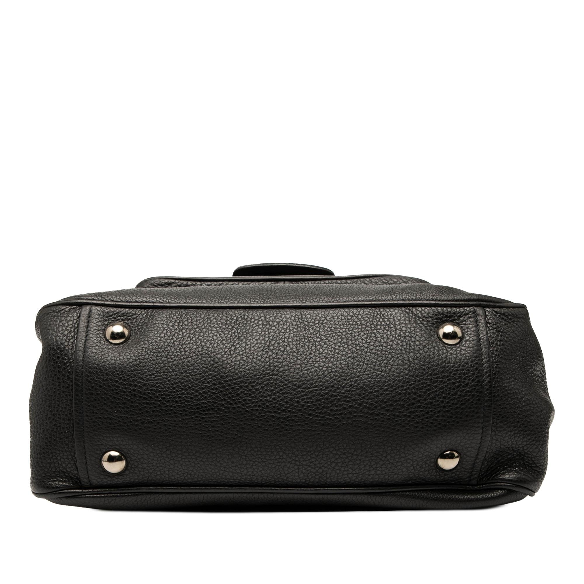 Prada Vitello Daino Pushlock Flap