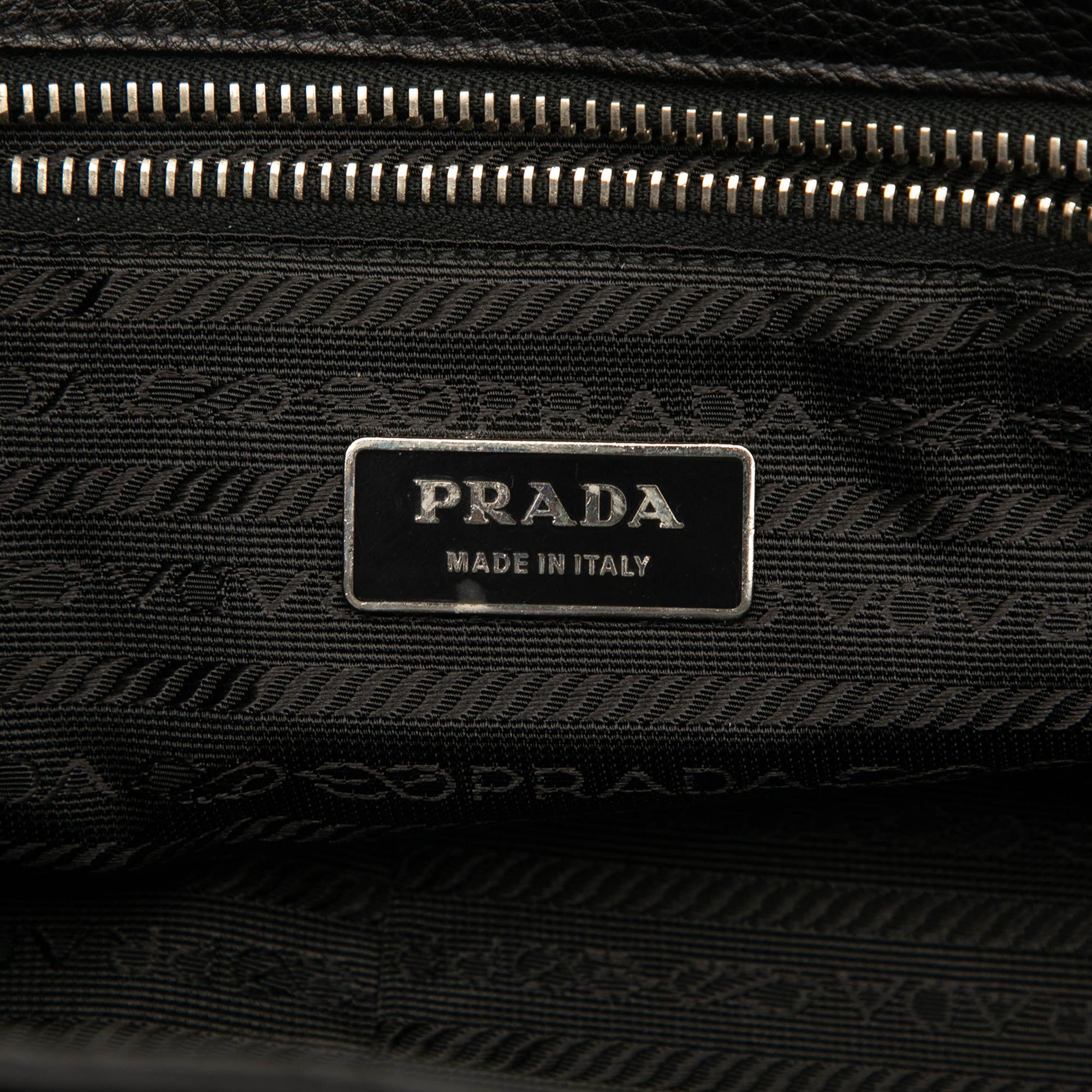 Prada Vitello Daino Pushlock Flap