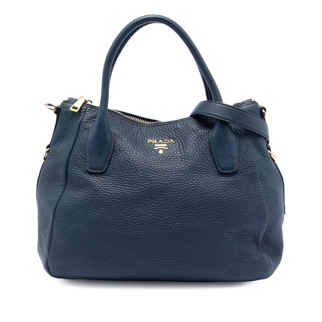 Prada Vitello Daino Sacca 2 Manici Convertible Tote