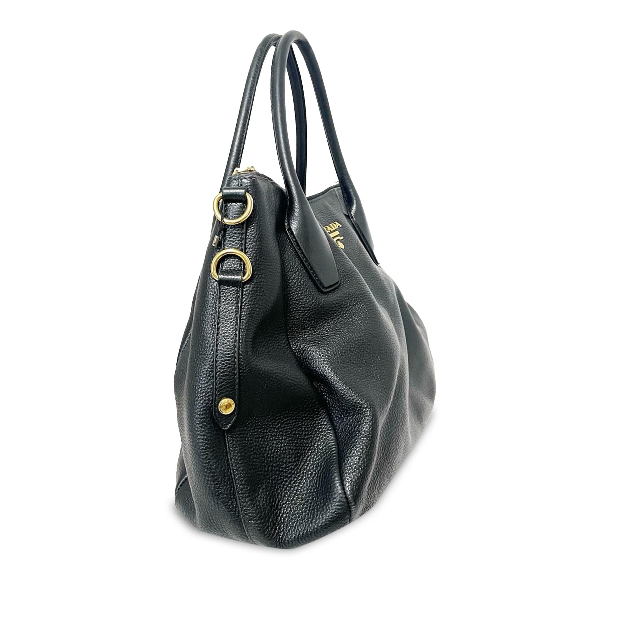 Prada Vitello Daino Satchel (SHG-yKEpiP)