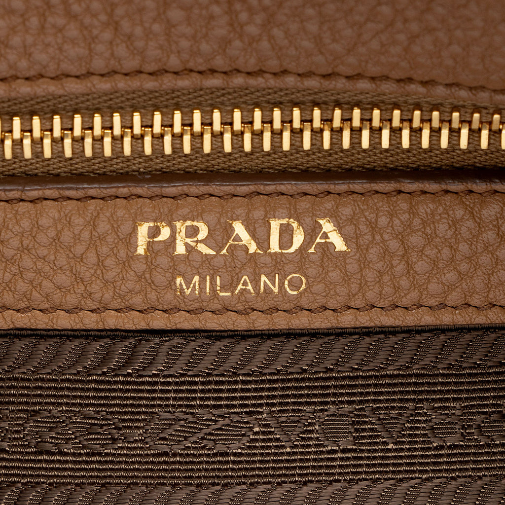 Prada Vitello Daino N/S Shopping Tote