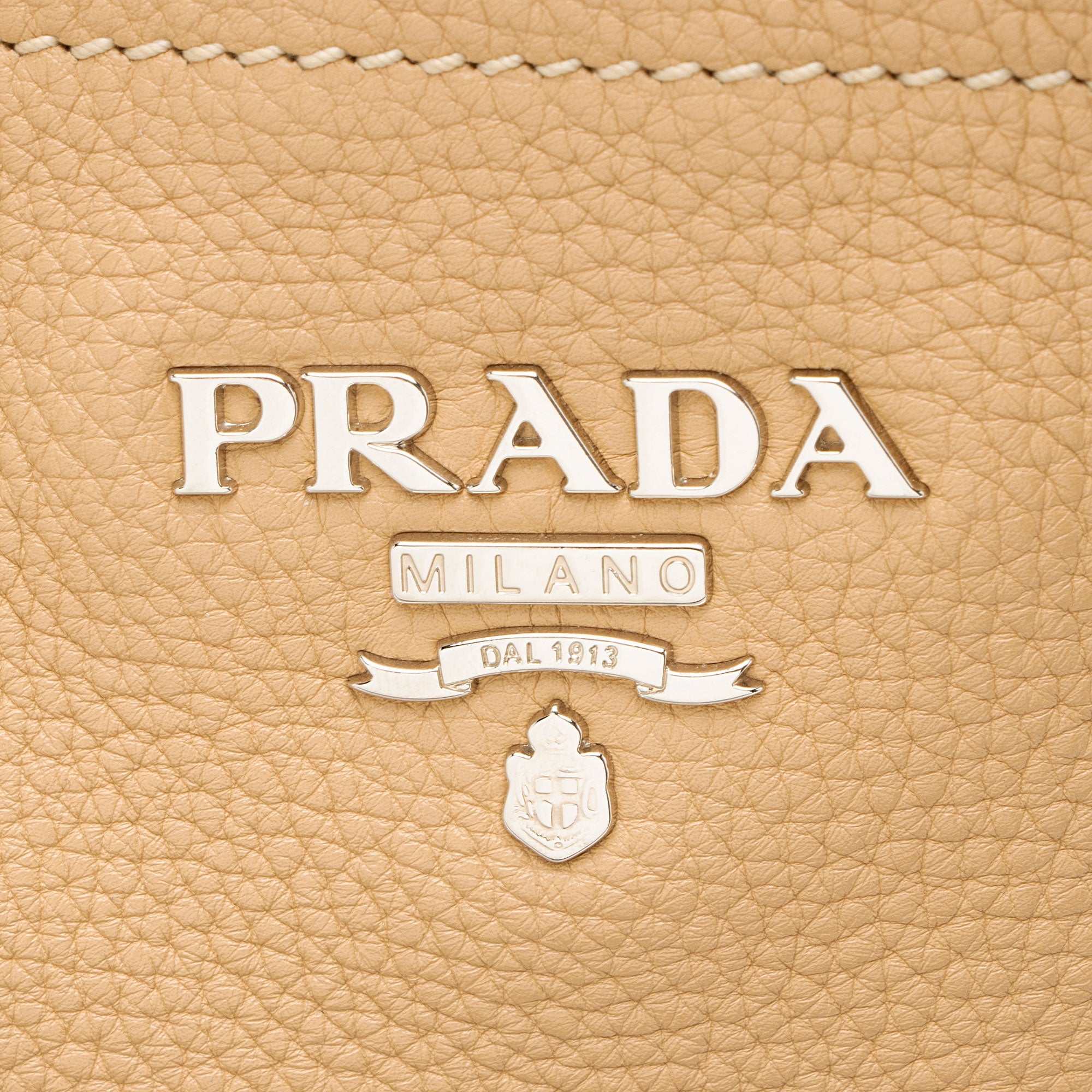 Prada Vitello Daino Side Pocket Hobo