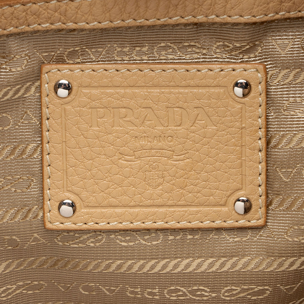 Prada Vitello Daino Side Pocket Hobo