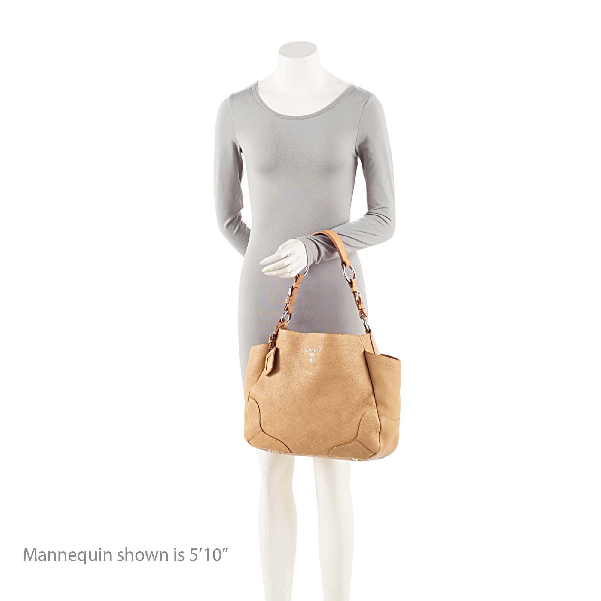 Prada Vitello Daino Side Pocket Hobo