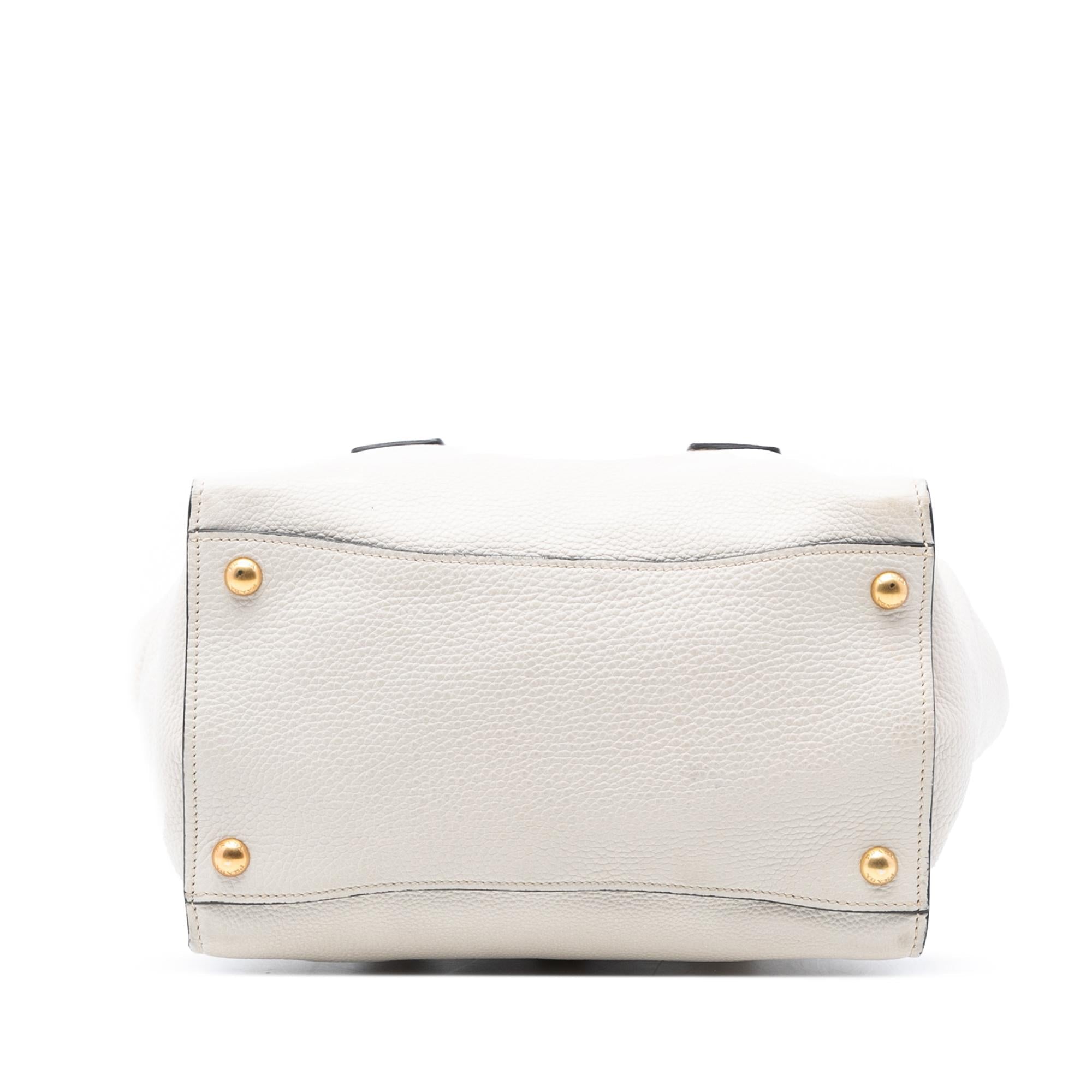 Prada Vitello Daino Sound Lock Satchel