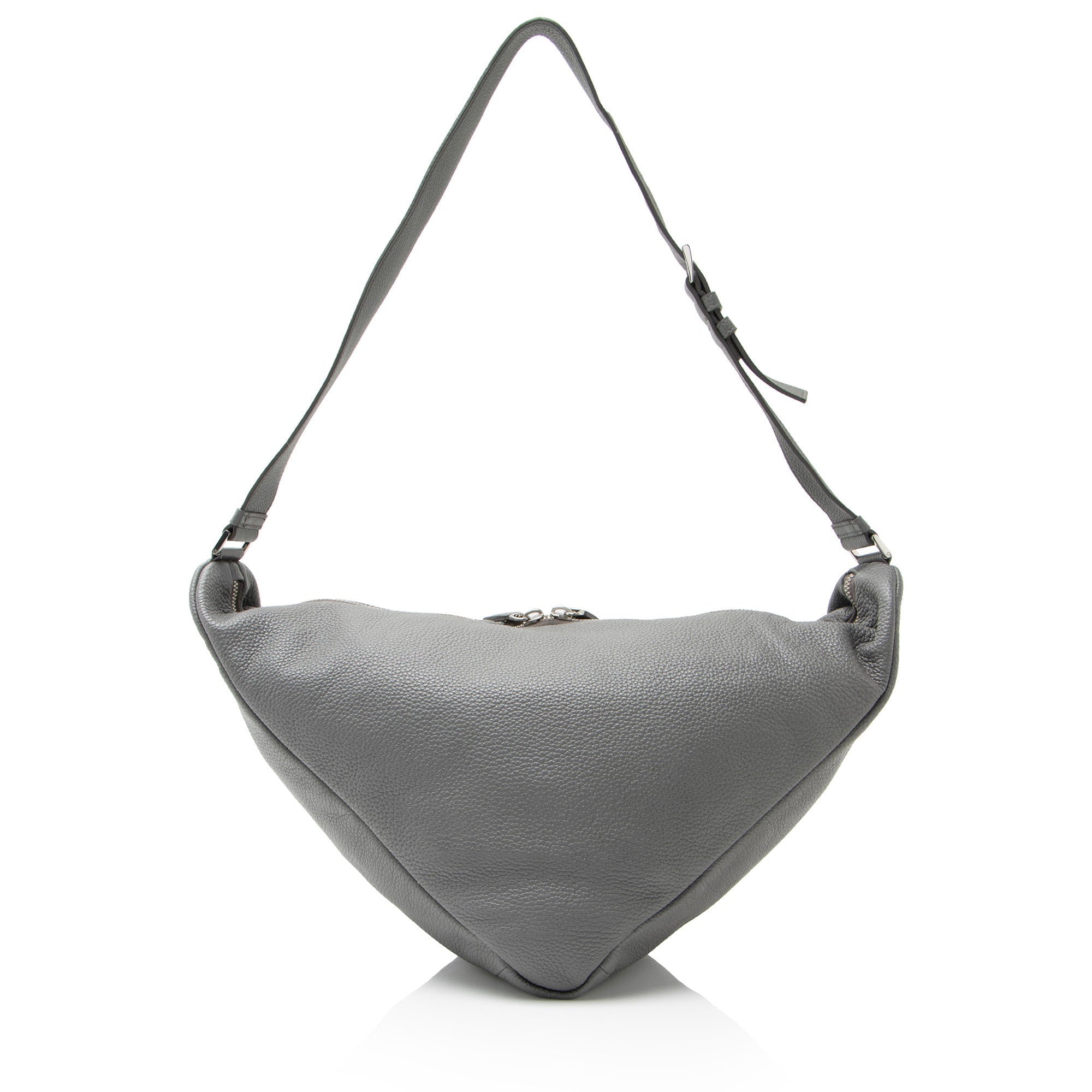 Prada Vitello Daino Triangle Logo Large Crossbody