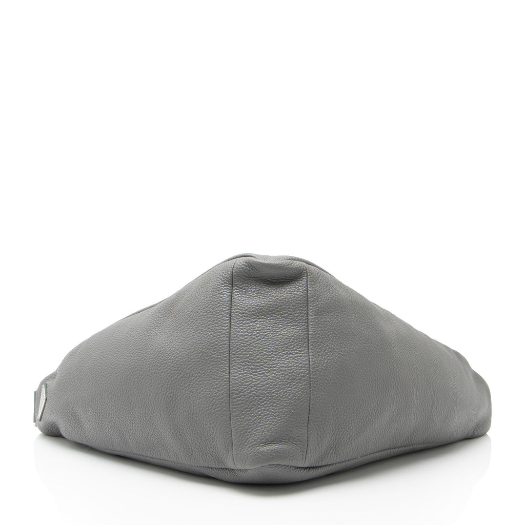 Prada Vitello Daino Triangle Logo Large Crossbody