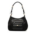 Prada Vitello Daino Trimmed Tessuto Shoulder Bag