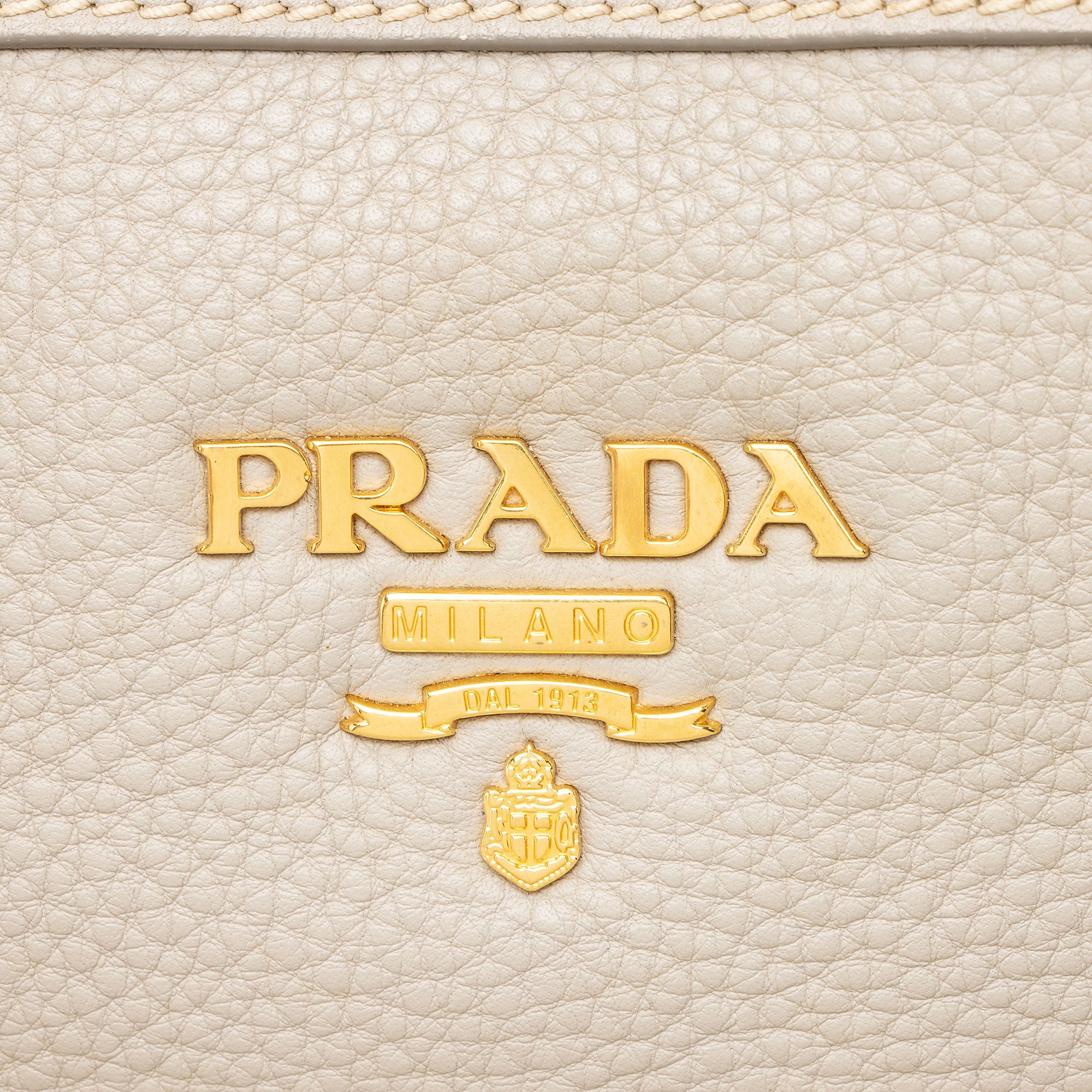 Prada Vitello Daino Zip Satchel
