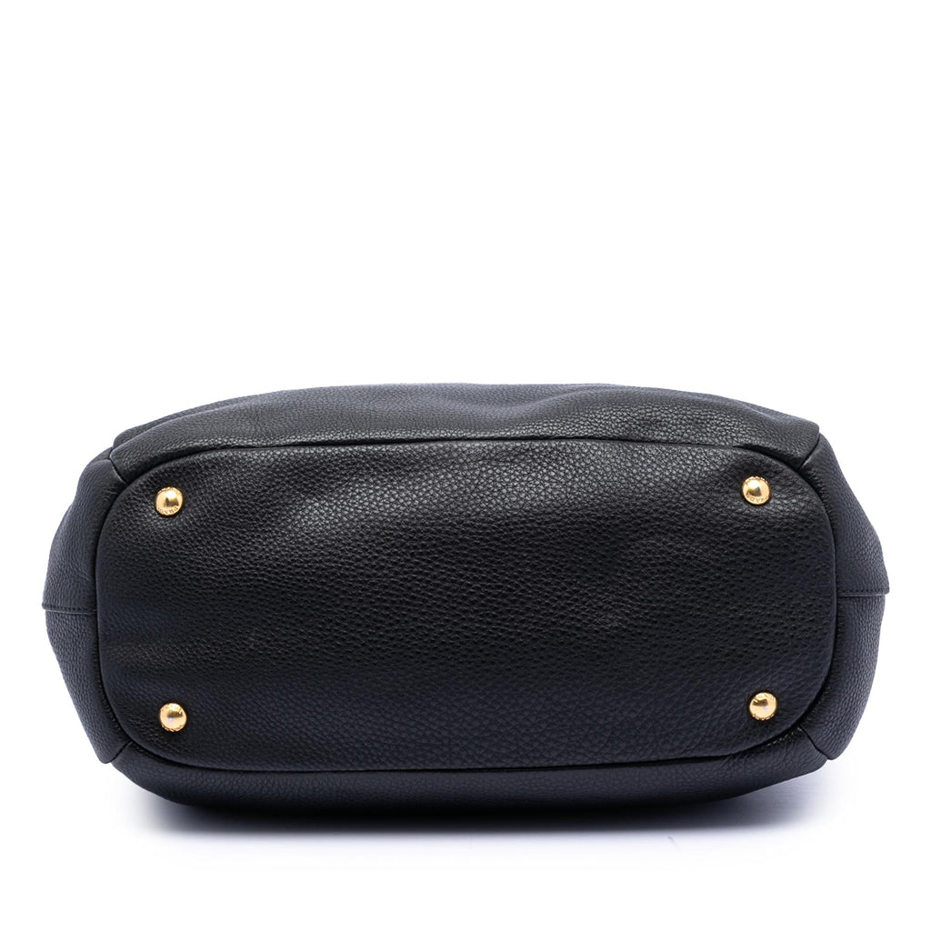 Prada Vitello Daino Zip Top Convertible Tote