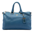 Prada Vitello Daino Zip Top Satchel