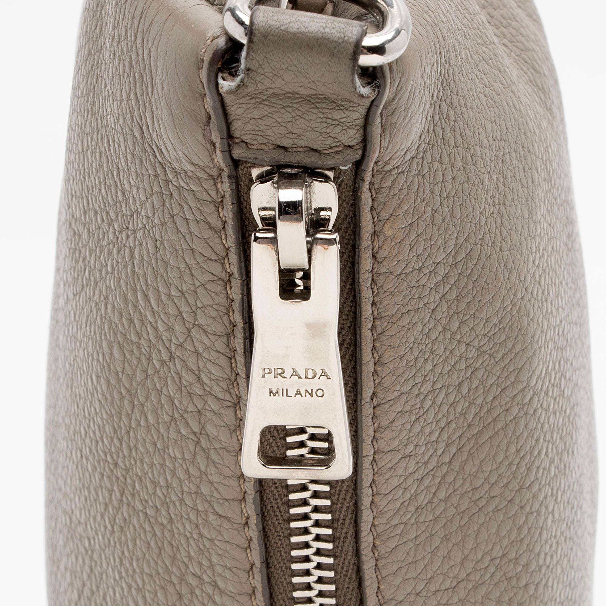 Prada Vitello Danio Flat Zip Crossbody