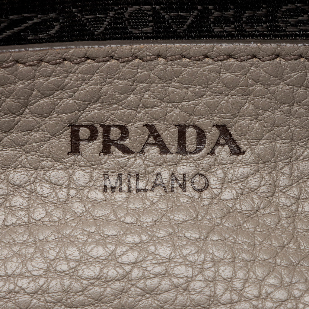 Prada Vitello Danio Flat Zip Crossbody