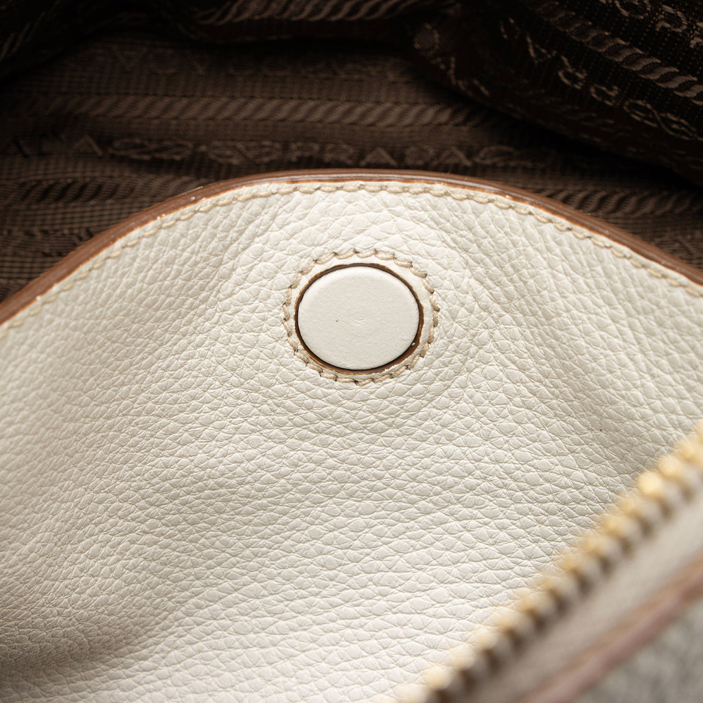 Prada Vitello Diano Pocket Mini Tote