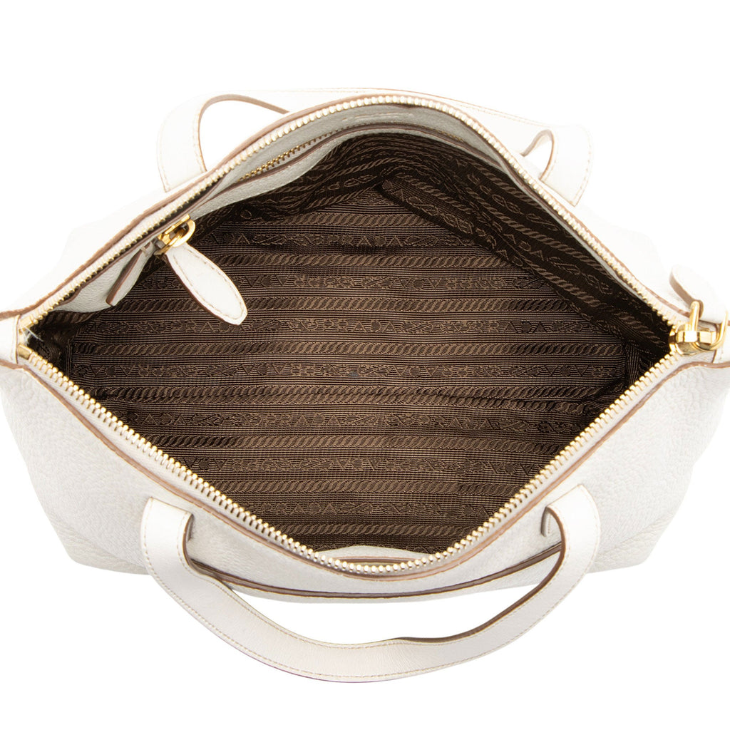 Prada Vitello Diano Pocket Mini Tote