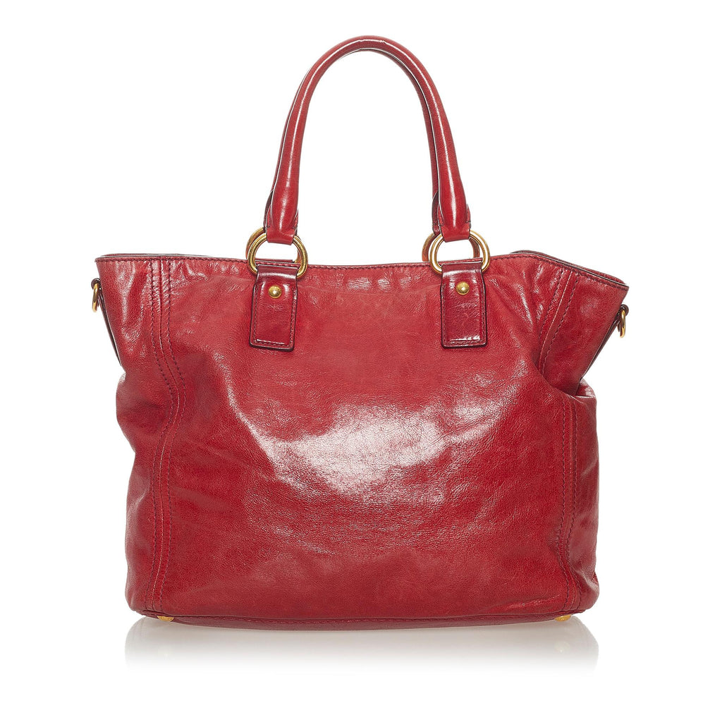 Prada Vitello Lux Tote Bag (SHG-28081)