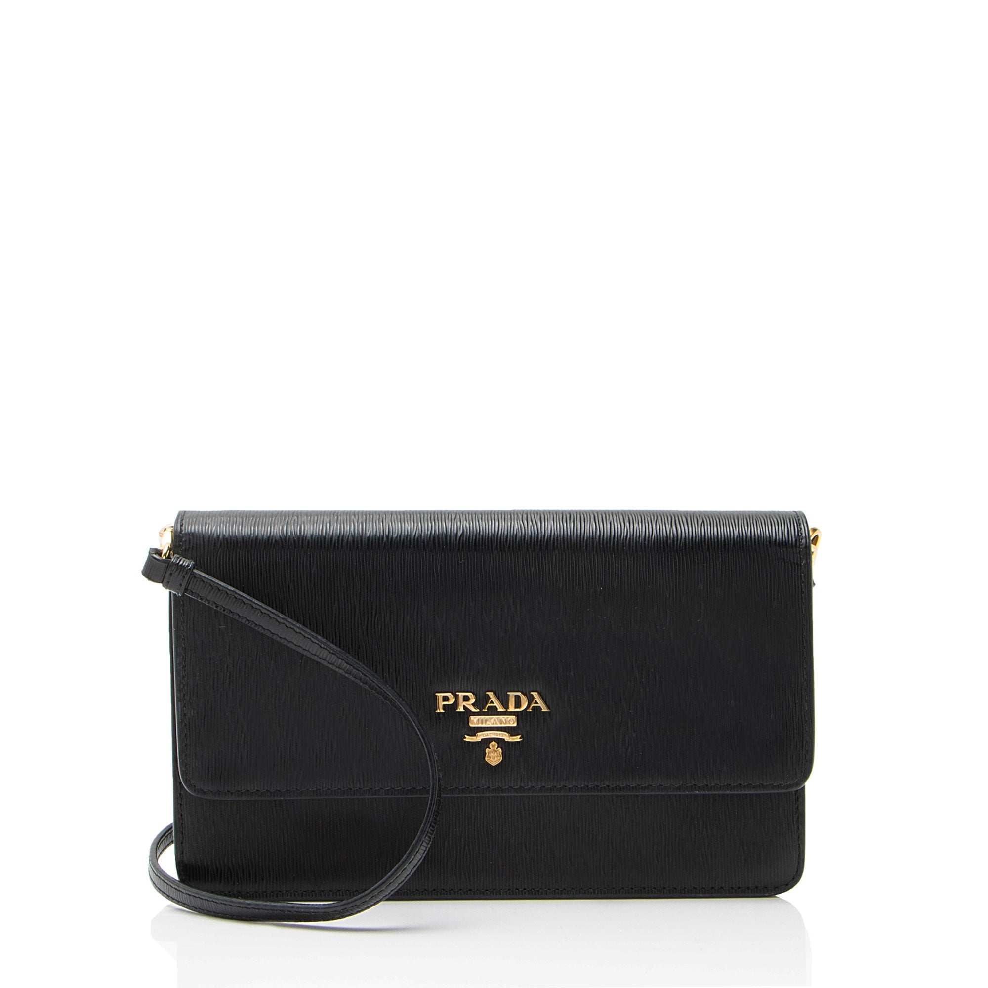 Prada Vitello Move Mini Wallet on Chain