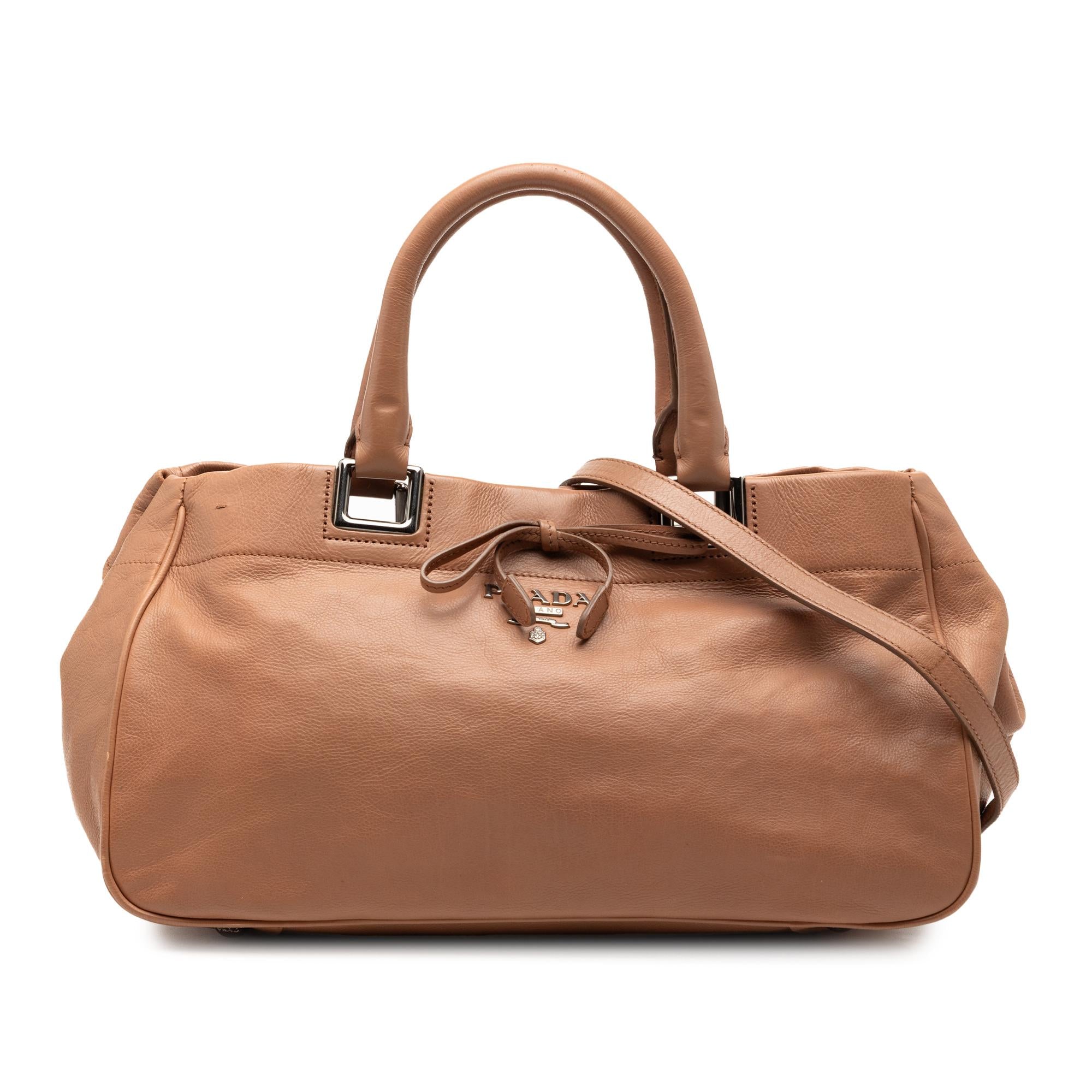 Prada Vitello Ribbon Satchel