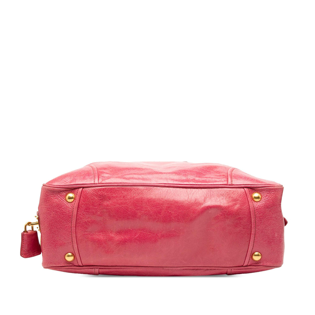 Prada Vitello Shine Bauletto Satchel