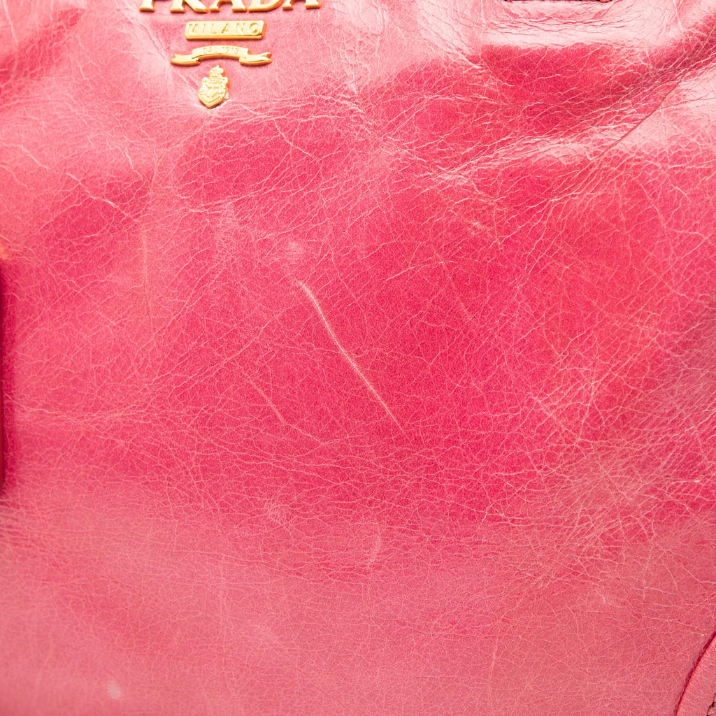 Prada Vitello Shine Bauletto Satchel