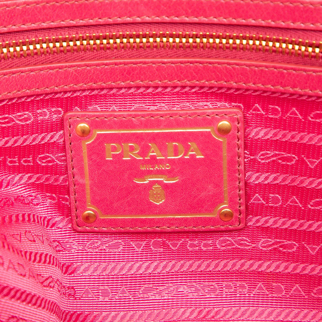 Prada Vitello Shine Bauletto Satchel