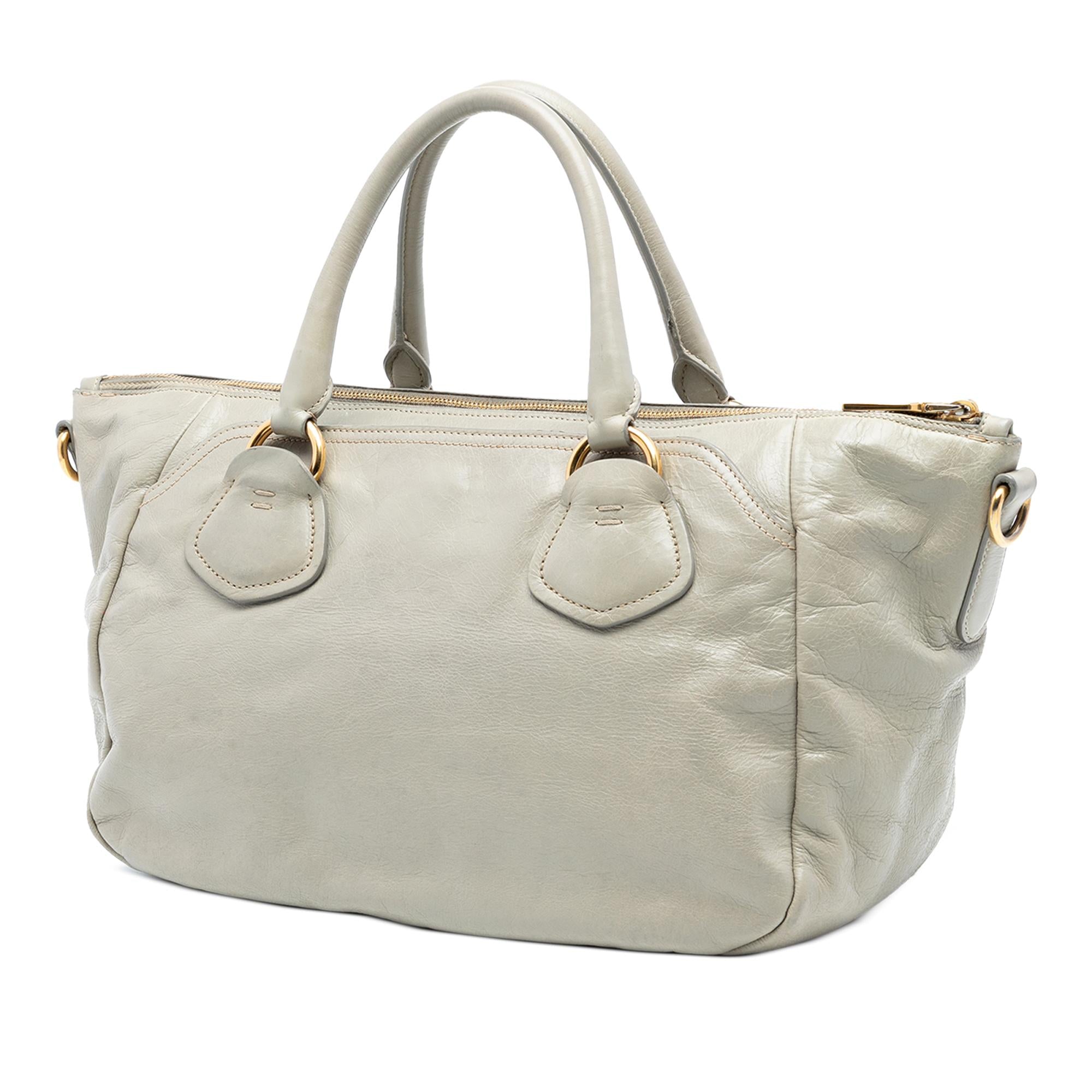 Prada Vitello Shine Satchel