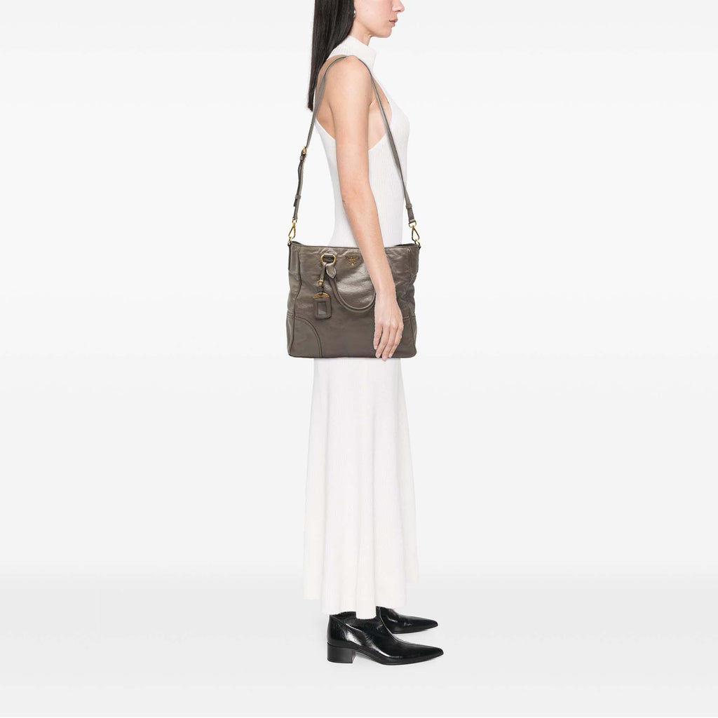 Prada Vitello Shine Satchel